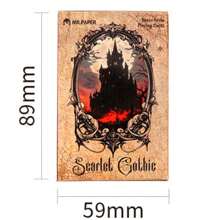 Limited Edition Crimson Gothic Retro Poker Card Upgrade - Essential For Happy Reunion Dormitory! Thick Anti Slip Frosted Surface, Dark Character Playing Cards, Retro Retro Alice Series, Retro Style Entertainment Playing Cards, Suitable For Family Gatherings And Party Games - Retro - View 7
