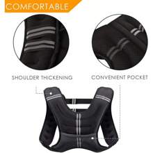 Prodigen Weighted Vest For Women And Men 8 12 16 20 25 30 Lbs With Reflective Stripe And Double Adjustable Buckle Straps Weight Vests For Strength Training, Jogging, Cardio, Weight Loss