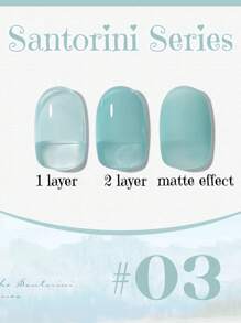 10ml Spring Summer Santorini Series Blue Green Gel Nail Polish 2025 New Internet Celebrity Popular Ice Transparents Blue Nail Professional For Nail Salons Nail Art Nail Supplies