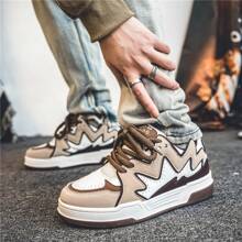 Board Shoes Thick Soles Low Top Wear-Resistant Men's Casual Shoes All Match Sports Shoes - 棕色 - 查看 7