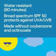 Kids' Sunscreen Lotion - SPF 50 - 8oz - Up&Up™-Keep Your Child Sunshine- And Beach-Ready With This Sunscreen Lotion From Up & Up™.This Scented And Sunscreen Lotion Makes Choice A Fun Day Under And Is Convenient Everyday Use.It Features A Broad-SPF 50 To Shield Your Kid's Skin From Harmful UVA And UVB Rays And Helps Prevent Sunburn.Plus, It's-Resistant Up To 80 Minutes Before Reapplying, To Ensure Even When Splashing Or Swimming.Up&Up™: We Believe Making Choices People, Places, And Pets In Your Life Should Be Easy And Affordable.And, Having Quality You Can Trust Should Be A Given.That's You Can Count On Our Promise – Caring Your Everyday In Every Way.Satisfaction Guaranteed – Love It Or Your Money Back.