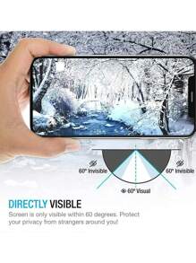 3 piezas de protector de pantalla de vidrio templado con privacidad (compatible con iPhone 11 12 13 14 15 16 Pro Max 16e 7 8 Se2 X Xs Xr Xsmax 12mini 13mini), película de vidrio templado anti-espionaje como regalo de cumpleaños, familia y amigos. Protector de pantalla de teléfono, accesorios de teléfono a prueba de agua, a prueba de golpes, anti-caída, resistente a los arañazos y antihuellas dactilares de cobertura completa