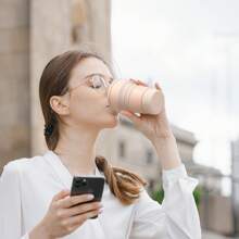 Silicone Foldable Travel Cup, Portable Retractable Collapsible High Heat Resistant Outdoor Rinsing Cup Home Bathroom Decor Summer - Multicolor - View 1