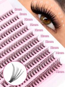 300/280/240/200PCS Individual Lash Clusters Large Capacity 30D/40D/60D/80D/100D D Curl 8-16mm DIY Lash Clusters Natural Look&Extra Thick&Wispy&Ultra Soft&Super Light Reusable Individual Segmented False Eyelashes Eyelash Extension Kit Suitable For Travel, Daily Wear For Beginners, Weddings, Dates, Parties, Festivals, Very Suitable For Christmas/Halloween/Gift Eyelash Bundles