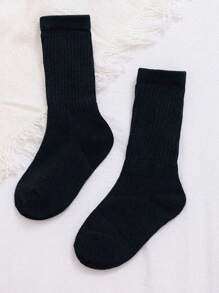 2 paar dikke kindersokken, herfst/winter nieuwe snoepkleurige sokken tot aan de kuit, meisjes baby Koreaanse mode kniekousen, 1-3 jaar oud