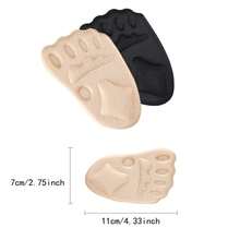 7pcs/Set (2pcs Forefoot Pads + 5pcs Heel Grips) Adjustable Anti-Pain Anti-Slip Anti-Drop Heel Adhesive Pads For High Heels & Sports Shoes, Thickened Foam Heel Grips