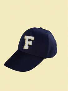 1pc A-Z Letter Kids Baseball Cap, Casual Solid Color Snapback Hip Hop Hat, Unisex Sun Protection - Multicolor - View 69