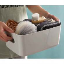 塑料办公桌收纳盒，化妆品厨房零食篮