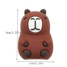 1 Pc Cute Capybara Design Manual Pencil Sharpener, Random Color & Style, Cartoon Handheld Pencil Sharpener Suitable For School & Office Use, For Pencils & Makeup Pencils, Compact Student Pencil Trimmer, Desk Decoration Portable Pencil Trimmer, Kids Learning Supplies Prize, Loved By Boys, Girls, School Supplies Back To School - Multicolor - View 2