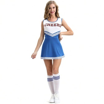 In-Stock Sexy Women's Cheerleader Costume, Dance Performance Outfit, Lingerie Halloween