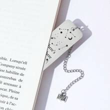 1入紋刻黑龍書籤，金屬書籤，閱讀標記，書迷收藏，學校用品，送給朋友和老師的禮物