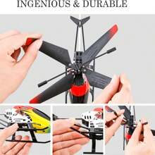 Helicóptero RC, helicóptero RC con mantenimiento de altura con giroscopio para principiantes adultos, 2.4GHz de 3.5 canales para uso en interiores, azul y rojo, drone RC, aeronave, alta y baja velocidad, luces LED, 2 baterías, regalo de Navidad, caja de regalo hermosa, envoltorio de regalo, regalo de cumpleaños, para regalar, regalo de Año Nuevo