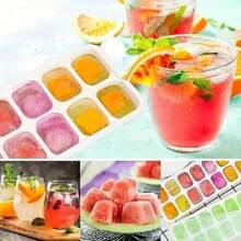 1/4pcs Silicone Ice Cube Mold, Kitchen Stuff, Kitchen Gadgets 00004pcs, Ice Cube Trays, Easy-Release Silicone & Flexible 14-Ice Cube Trays With Spill-Resistant Removable Lid, For Cocktail, Freezer, Stackable Ice Trays With Covers Ice Cube Tray Ice Cube Ice Cube Squishy Ice Cube Mold Ice Cube Mould