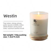 1Pc Candles For Home Scented,English Pear Candle Set,Westin Candle Set,Aromatherapy Jar Candle For Home, 5.3 OZ 20 Hours Long Lasting, Natural Soy Wax Candles Gifts Set For Women & Men,Birthday,Valentine, Anniversary - White - View 11