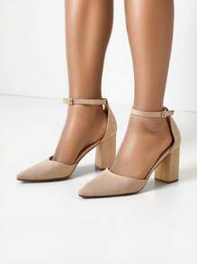 Tacones para mujer - Beis - Ver 2