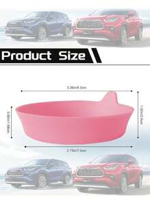 2/1 pezzo Sottobicchiere da auto, sottobicchiere con portabicchiere incassato, sottobicchiere universale antiscivolo in silicone per porta bicchieri da auto, accessori per interni auto, tappetino organizer, scatola porta oggetti da viaggio