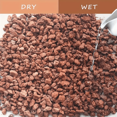 Substrato de rocha vulcânica vermelha de 1,1 lb/500 g, vaso floral e suculento, pedra para decoração de paisagens, pedra para pavimentação de jardim, cascalho para aquário, pedra para amostra de paisagens internas, pedra para pavimentação de quintal