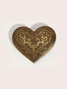 1pc Western Style Vintage Buckle Waist Belt, Fits 3.8cm Width - Old Gold - View 15