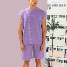 Summer Men's Sports And Leisure Daily Loose Short-Sleeved Shirt Shorts Set