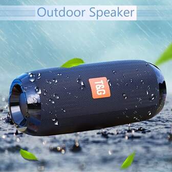 Portable Outdoor Wireless Bass Speaker With Charging Cable And Aux Cable - FM TF USB Plug-In Card Compatible - Enjoy Clear And Powerful Sound Anywhere,Wireless Audio Subwoofer U Disk 3D Surround,TWS Stereo Subwoofer Rod Hands-Free Call/FM/TF Card/U Disk, Connect Mobile Phone/Tablet/TV,Wireless Portable Audio, Electronics/Consumer Electronic, Birthday Party Gift,TG117,Lithium-Ion Battery 1200 MAh