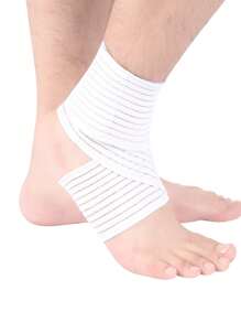 1pc Adjustable Ankle Support Wrap, Football Sports Ankle Brace With Compression Gym Accessories - Multicolor - View 16