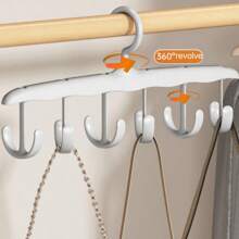 1pc Rotating Hanging Hook Rack, Bra Straps Space Saving, Wavy Drying Rack, Multi-Functional Clothes Hanger For Home/Dorm, Suitable As Gift For Relatives, Family, Friends, Teacher, Classmates, Travel, Outdoor Activities, Camping, Party, Beach Holiday, Decoration, Decor, Organizer Dress Pants Shoes Jeans Boots Skirt,Spring,Minimalist,Summer Tops