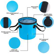 Collapsible Bucket, 5 Gallon Portable Folding Water Container For Travelling, Camping, Hiking, Fishing, Gardening