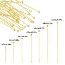 100pcs 20-50mm Steel Color, 50pcs Golden, Stainless Steel 9-Shape/T-Shape/Ball-Shape Bendable Head Needles, Suitable For Handmade DIY Bracelet Necklace Earring Jewelry Accessories Making Materials - Stainless Steel Needle - View 23