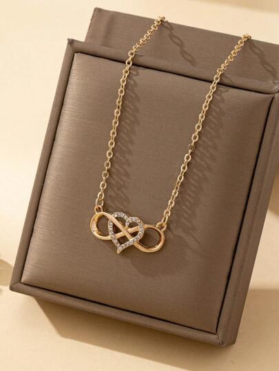 Love Forever Heart Pendant Necklace Jewelry Gifts Valentine's Day Jewelry Gifts Valentines, Mom, Mother, Mother's Day, Gift