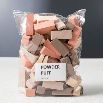 60个/套楔形化妆海绵，适用于粉底、腮红、眼影，美妆工具，边缘清晰，易于控制和晕染，指甲抛光海绵，化妆，便宜，房间装饰，梳妆台，旅行，卧室，化妆配件，粉扑，美妆蛋，散粉扑，化妆海绵，便宜，圣诞礼物，化妆，化妆工具，便宜货，礼物，女士礼物，圣诞礼物，赠品，旅行，便宜货，旅行必备