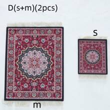1 件餐垫、杯垫或咖啡垫，带法式流苏复古艺术装饰、圣诞节和万圣节礼物、派对餐具、桌面装饰