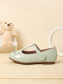 1 Pair Fashionable Spring/Autumn Girls Hollow Out Flat Shoes - Green - View 5