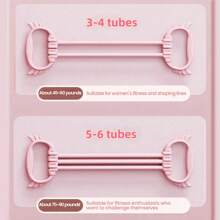 Angel Wings 6-Tube Adjustable Elastic Rope Stretcher, Used For Back Training, Shoulder/Leg Training, And Stretching Straps - Multicolor - View 7