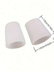 QKC 1 Pair Soft & Comfortable Unisex Toe Cover, Suitable For Heels And Casual Shoes - White - View 7