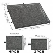 6-In-1 Puzzle Table With Bracket, Suitable For 1000/1500 Pieces, 6 Drawers Portable Puzzle Table Puzzle Board,  Felt Integrated Puzzle Board - 彩色 - 查看 2