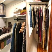 Suporte de Ferro Montado na Parede de Uso Pesado para Vestuário, Suporte de Exibição de Roupas em Cano Industrial, Secador de Roupa para Lavanderia