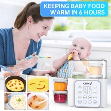 Bottle Warmer, 9-In-1 Fast Milk Warmer Babies Food Heater & Defrost - White - View 3