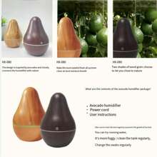 1个牛油果造型加湿器，130毫升/USB供电家用空气净化器，创新简约室内喷雾器 - 多色 - 查看 5