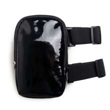 Hot Unisex Sport Waist Phone Belt Bag Fashionable Holographic Laser PU Leg Bag Adjustable Thigh Zipper Closure Water-Proof