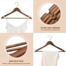 Blauesmeer Set Of 40 Wooden Hangers, Wooden Hangers, Nut Brown Suit Hangers, 360° Rotating Hook In Rose Gold, Non-Slip, Notches In The Shoulder Area, Shirt Hangers, Closet Hangers, Clothes Hangers, Clothes Rack For Hanging Clothes, Clothes Rack For Hanging Clothes, Jeans Hangers, Clothes Rack, Wardrobe Rack, Suit Hangers For Men, Wooden Hangers, Clothes Hangers, Clothes Rack, Bamboo, Clothes Hangers, Ropa, Clothes Rack For Hanging Clothes, Space-Saving Trouser Hangers, Trouser Hangers, Clothes Hangers, Oversized Sweaters, Space-Saving Hangers, Hanger Organizer, Wooden Hangers, Vacuum Bags For Clothes, Trouser Hangers, Hangers With Clips, Clothes Hangers, Hangers For Pants, Suit Bag, Trouser Hangers, Clothes Hangers, Trouser Hangers, Clothes Hooks, Clothes Rack For Hanging Clothes, Clothes Rods For Hanging Clothes, Heavy-Duty Hangers - Quả óc chó (Gói 40) - Xem 5