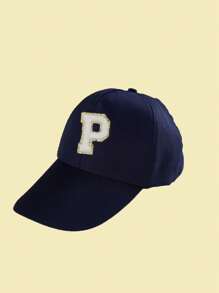 1pc A-Z Letter Kids Baseball Cap, Casual Solid Color Snapback Hip Hop Hat, Unisex Sun Protection - Multicolor - View 19