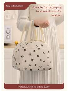 1pc 12L Lunch Bag For Women Men,Student, Corduroy Lunch Bag,Leakproof Insulated Soft Large Lunch Cooler Bag - Reusable Lunch Box For Office Work School Picnic Beach School Organizer Bags Teacher Storage Bags Classroom Bags Classroom Organizer Bags