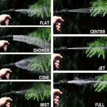 Expandable Magic Hose With 7 Water Spray Functions, Water Gun And High Pressure Car Wash - Great For Garden, Lawn And Outdoor Cleaning Needs, Black, Modern And Simple Design, Great For Dog Bathing And Outdoor Cleaning, Dog Bathing Essentials | Functional Pet Products | Adjustable Nozzle - Multicolor - View 4