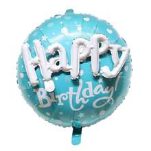 3pcs/Set 22inch Happy Birthday Round Foil Balloon Set Birthday Party Decorations Babayshower - Multicolor - View 3