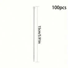 100/400 piezas Bridas de nailon negras y blancas, bridas de plástico autobloqueantes, bridas para cables, bridas de nailon autobloqueantes, bridas para cables, bridas para horticultura, bridas de sellado multiusos, alta resistencia sin romperse, para ordenar y almacenar cables, fijar cables eléctricos domésticos, adecuado para uso en interiores y exteriores