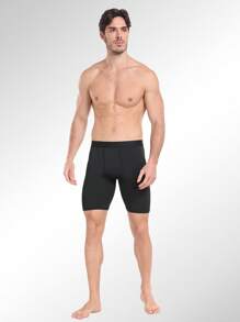 6 paquetes de shorts de compresión para hombres, ropa interior deportiva de spandex, calzoncillos tipo bóxer de rendimiento para entrenamiento - Multicolor - Ver 4