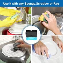 NDT New 2025 Version Soap Dispenser With Added Features - Premium Quality Dish Soap Dispenser - Countertop Kitchen Soap Dispenser, Sink Dish Washing 13 Ounces (Sponge Included) - Xám - Xem 5