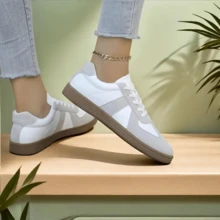 New Fashion Versatile Sports Shoes For Women - Grey - View 3