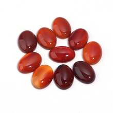 10pcs/Pack Natural Agate Oval Cabochons, DIY Vintage Handmade Jewelry Accessories - Multicolor - View 25