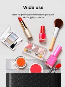 10/20/30/50pcs Metallic Bubble Mailers, Holographic Bubble Mailers, Poly Padded Envelopes,Waterproof Self Seal Adhesive Shipping Bags,Foil Glitter Glamour Shipping Mailer,Holographic Cushion Envelopes - Black - View 2